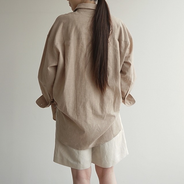 綿麻ダンガリーシャツ