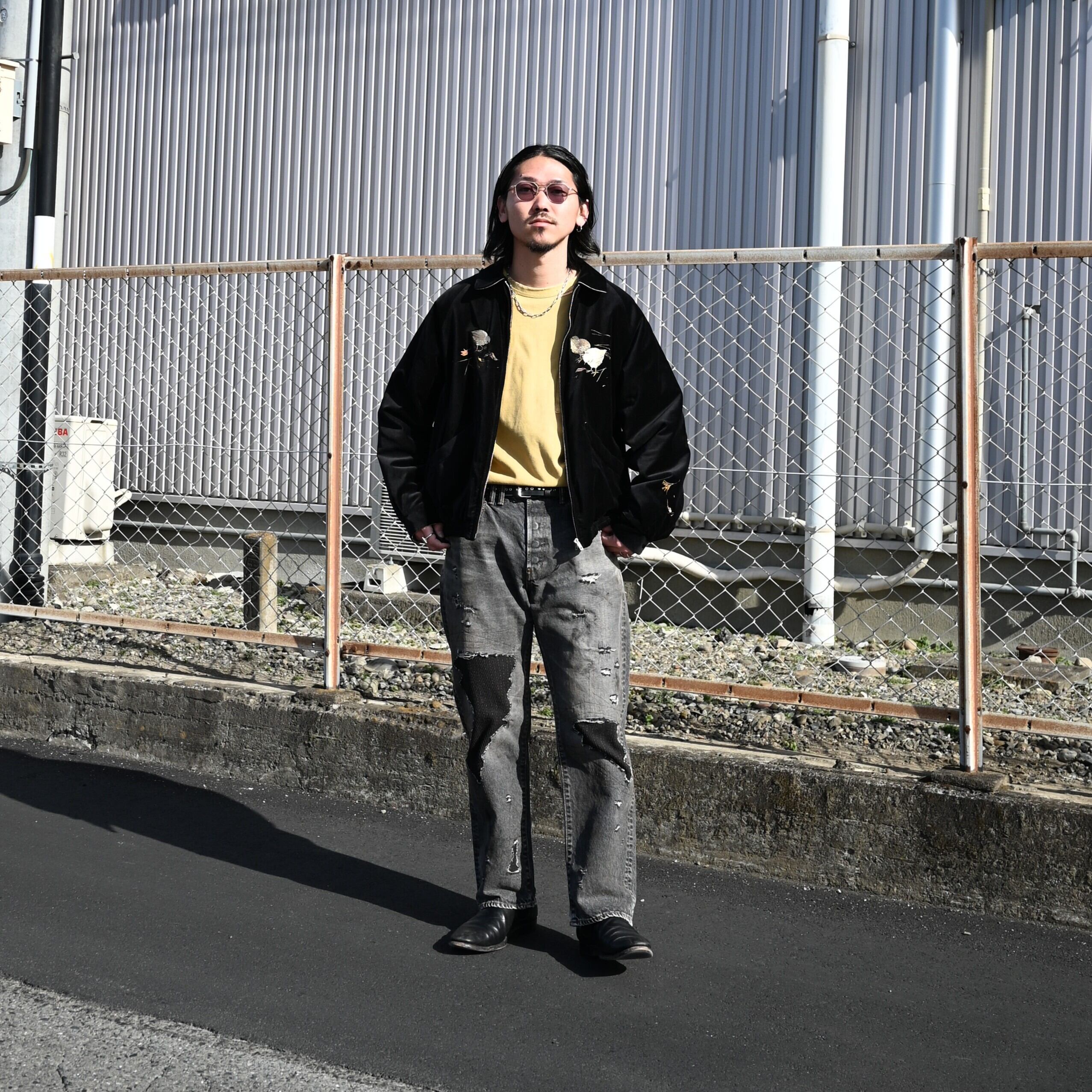 OLDJOE(オールドジョー) STUNNING VELVET SOUVENIR JACKET(Niwatori to