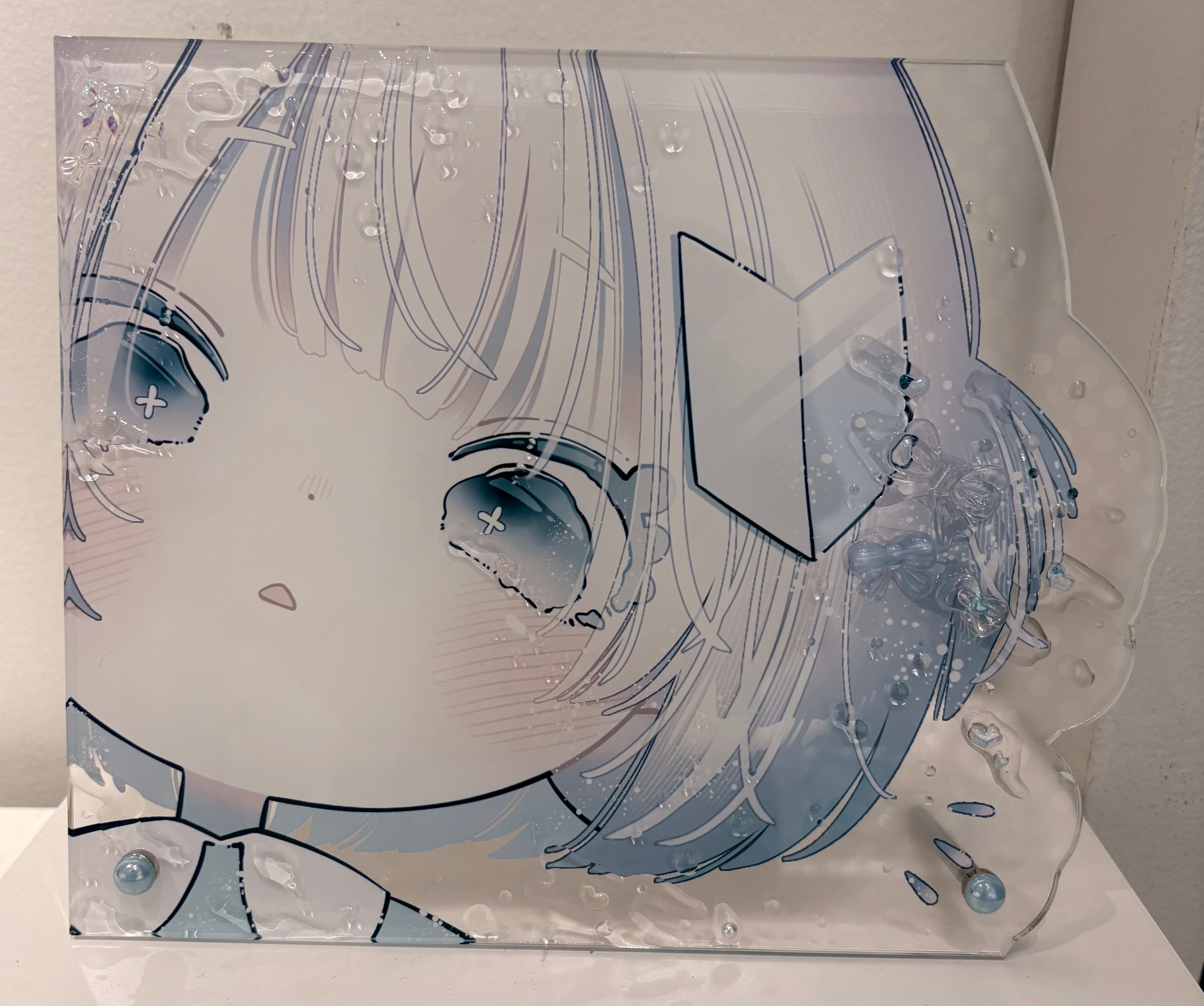 真筆　阿部乙人 油彩画 女性と花 てふてふ | 乙画廊 otogallery