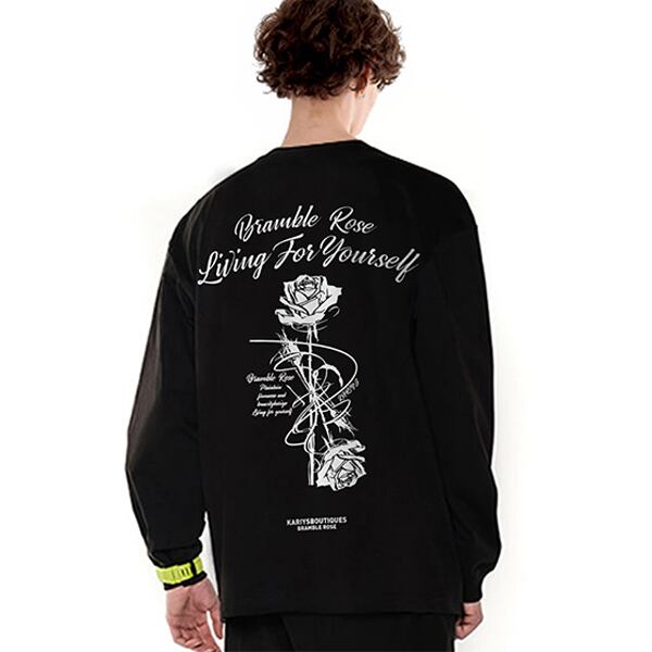 Back print design L/C Tee P166