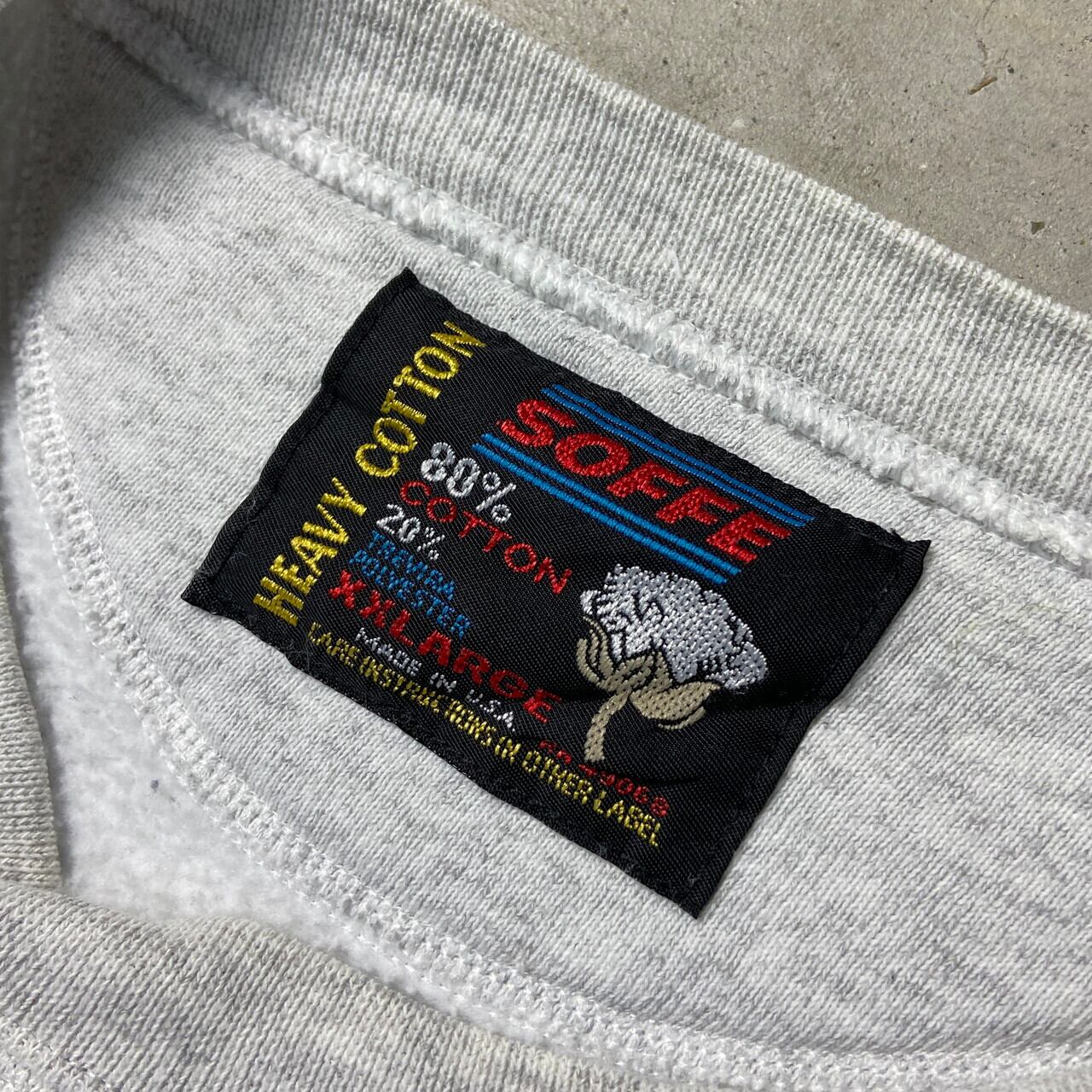 80〜90年代 SOFFE スウェットシャツ 企業ロゴワッペン メンズ2XL