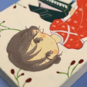 < かにわに > 原画作品「そこに春があるように」