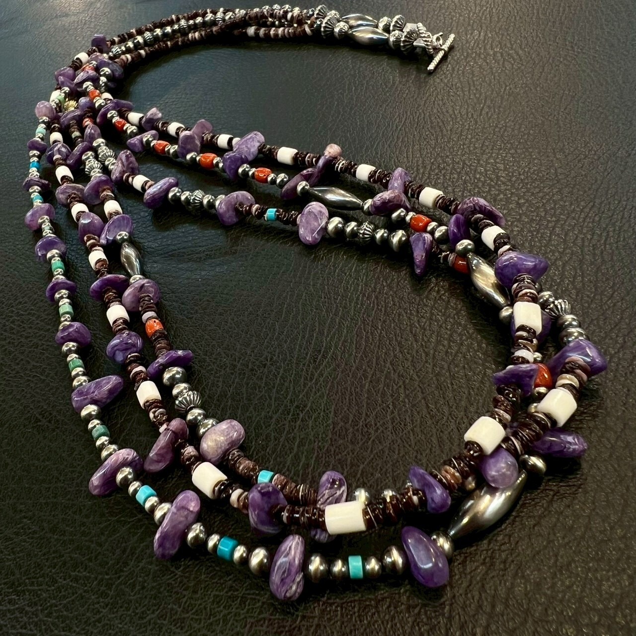 ブライト（Bright）ネックレス（3 strand necklace）80cm - 2