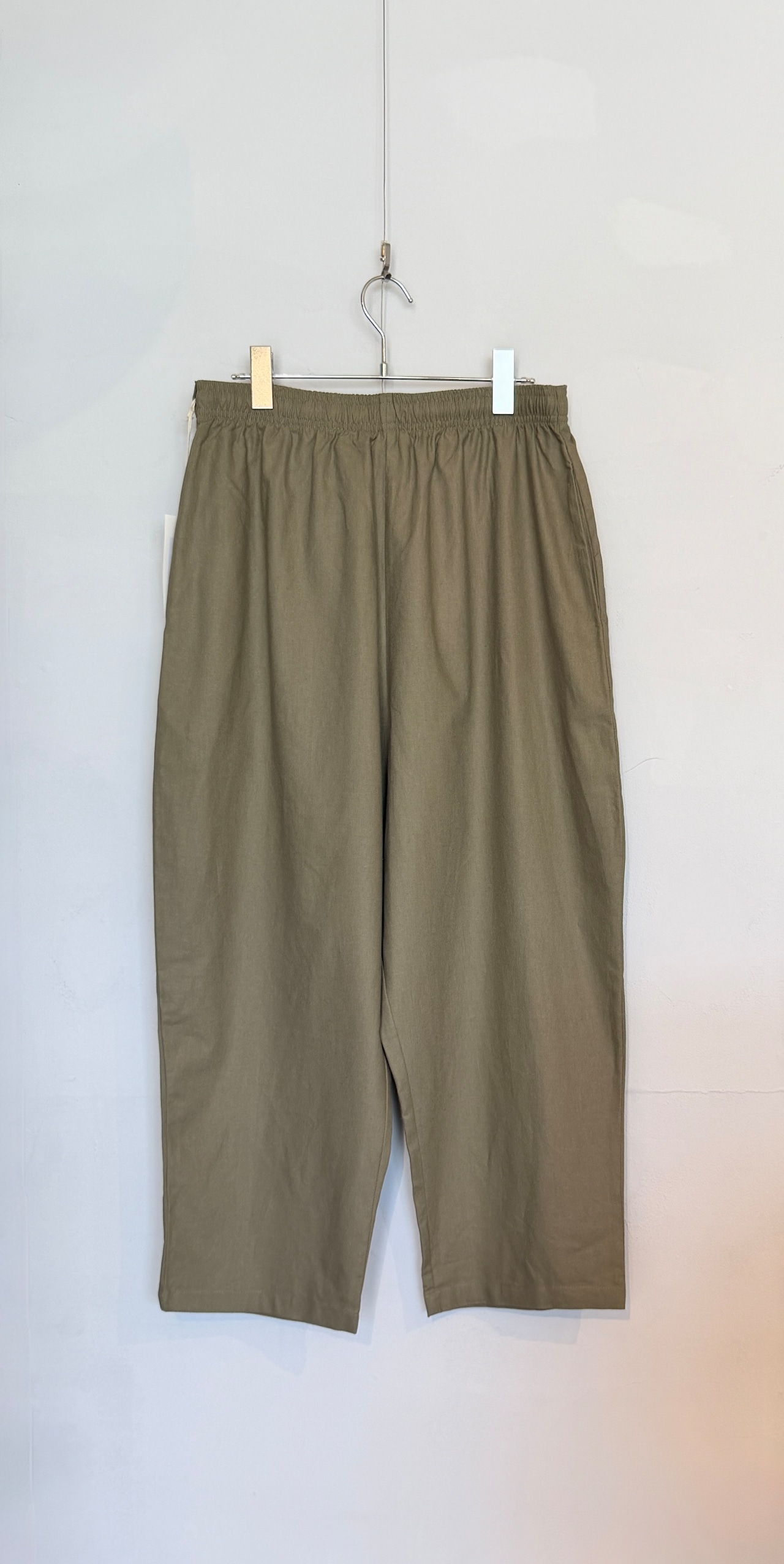 VOIRY ORIGINAL SUNDAY PANTS-C/LINEN COLOR カーキ