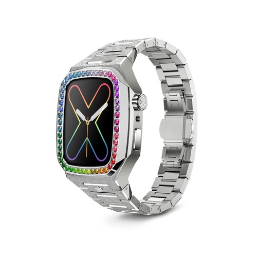 Apple Watch Case - EVF - RAINBOW Silver