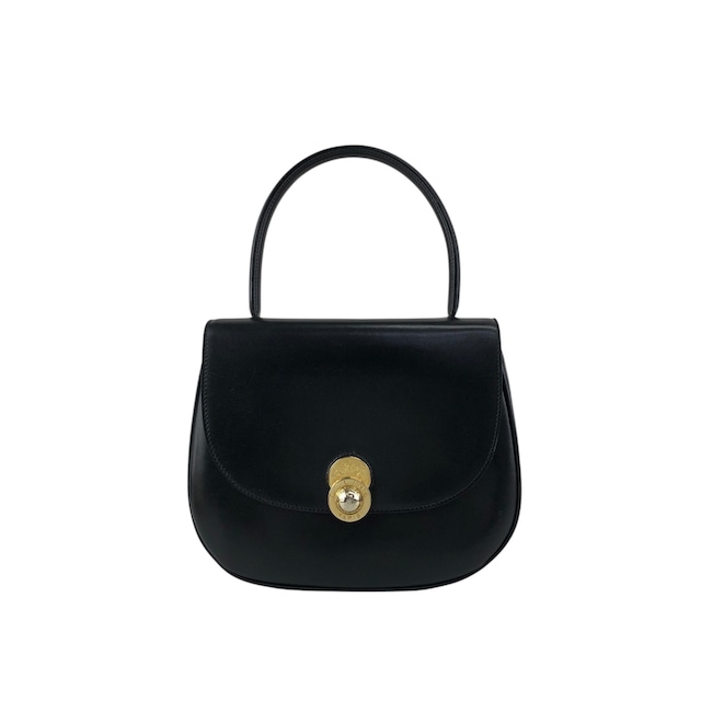 CELINE セリーヌ ハンドバッグ ブラック スターボール レザー トップハンドル vintage ヴィンテージ オールド idde2j