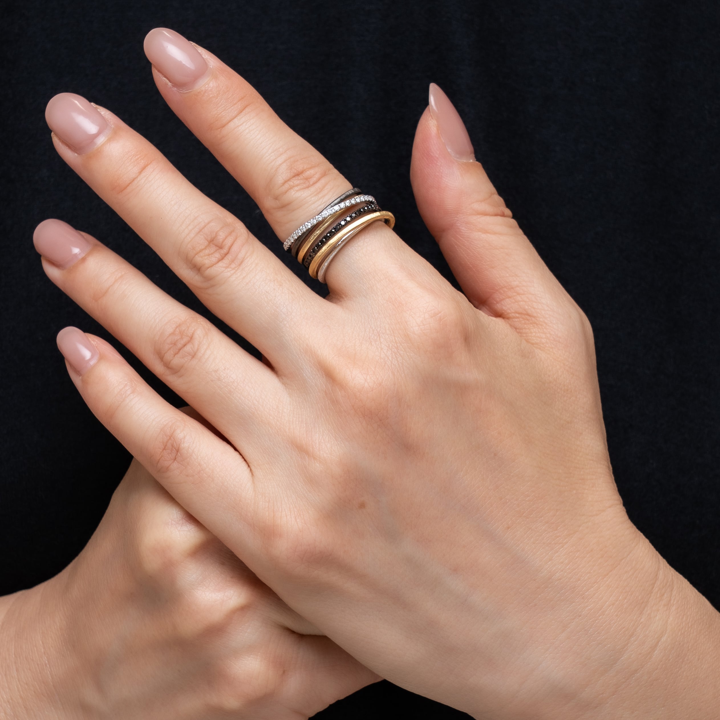 K18+Silver ring CMR9 コンビリング | Maggie jewelryJapan マギー