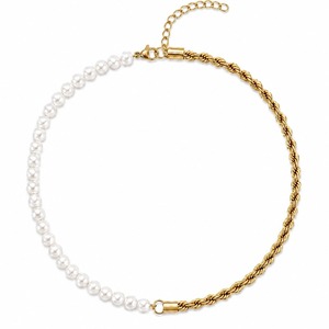 Joy Pearl Rope Chain Necklace（ゴールド）