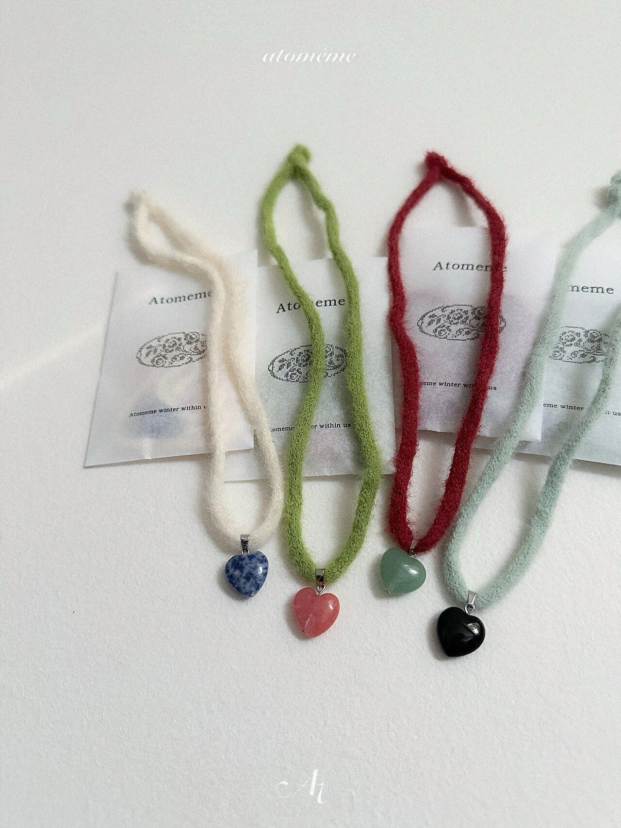 予約⌇atomeme/ Love gemstone necklace