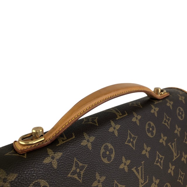 LOUIS VUITTON ルイヴィトン ビバリー モノグラム ショルダーバッグ ブラウン フロントバックル レザー 2WAY vintage ヴィンテージ オールド 5id2zj
