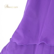 社交ダンス 衣装 スタンダード スカート レッスンウェア レディース Papillon 紫 パープル系 無地 シンプル 練習着 フォーマル 上品 バイオレット系 フレアスカート ラテン スタンダード兼用 ドレス ステージ衣装 おしゃれ 大人 きれいめ ふんわり 透け感風 羽織風 ペチコート風 ボリューム感 すそ広がり 後ろファスナー Mサイズ相当 パピヨン 日本製 ポリエステル 生地 ライトウェイト 舞台衣装 ダンス衣装 練習用 上質 伸縮性 きらきらなし