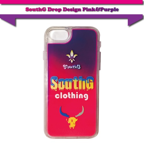 ネオンサンドケース【SouthG Drop Design Pink&Purple】