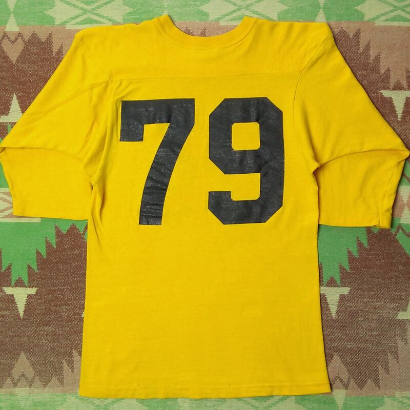 70s Champion U.S.ARMY WEST POINT 79 Print Football T-Shirt（S ...