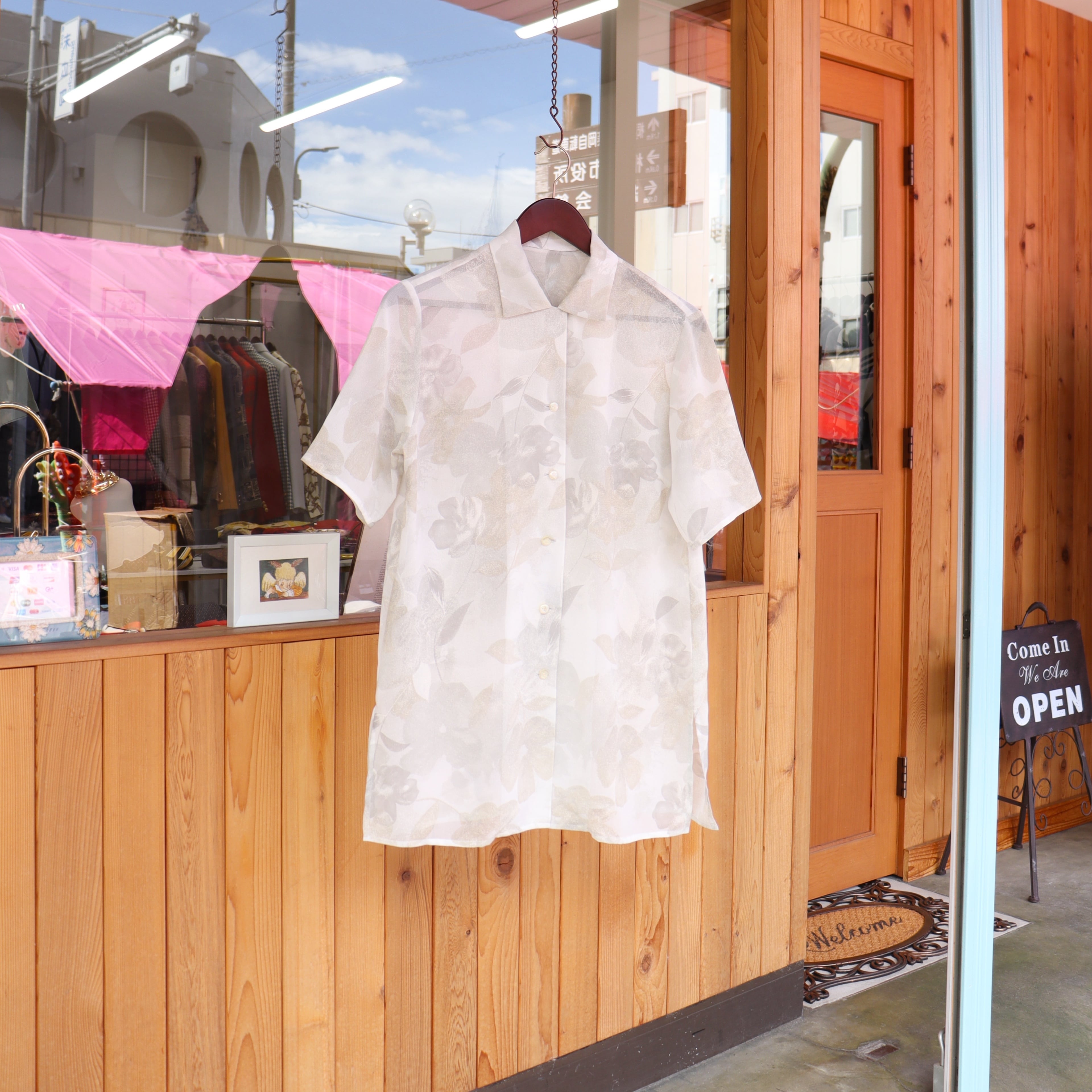 JAPAN vintage sheer shirt