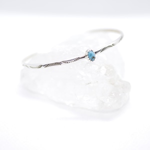 Navajo Silver Bangle Turquoise