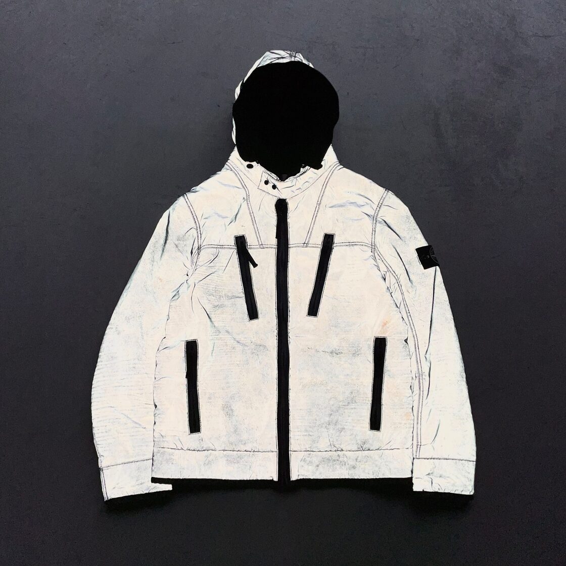 STONE ISLAND/2011AW liquid reflective jacket | Pay ID 