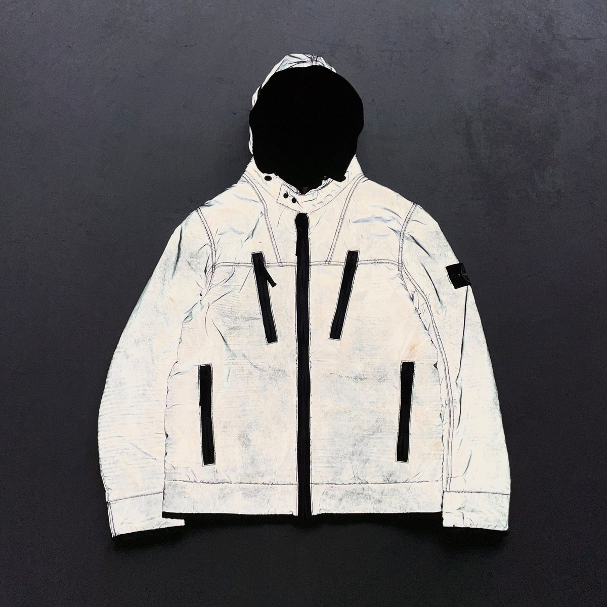 STONE ISLAND/2011AW liquid reflective jacket | Seek the online
