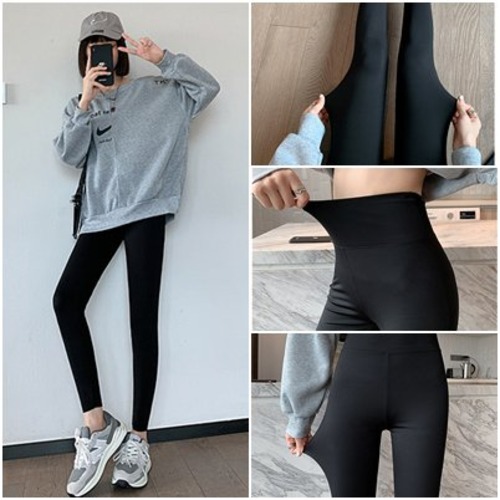 スキニーパンツ レディースパンツ ボトムス レギンスパンツ ブラック ハイウエスト タイト 無地 定番 ブラック 大きいサイズ ロング 楽ちん ペンシルパンツ ウエストゴム ワイドウエスト シンプル