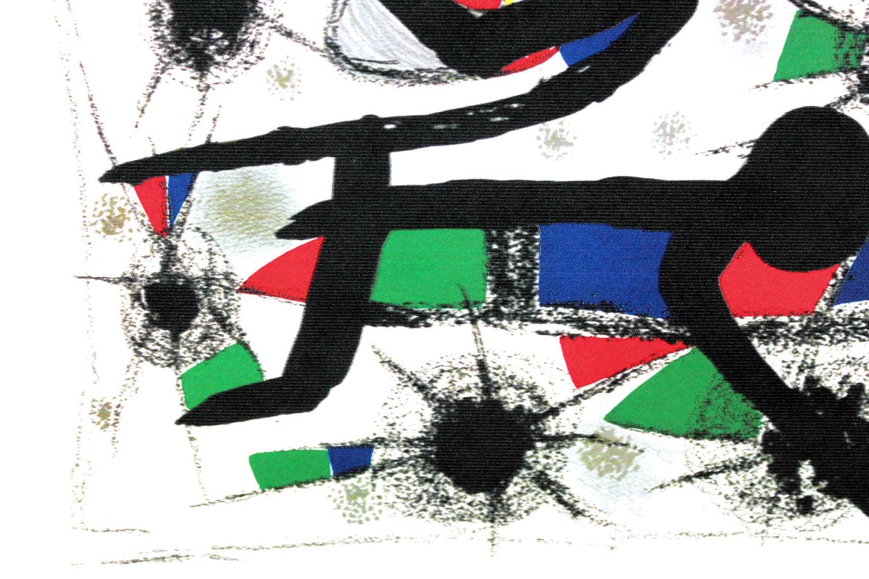 ジョアン・ミロ「ポエジーの絵画」作品証明書・展示用フック・限定500部エディション付複製画リトグラフ