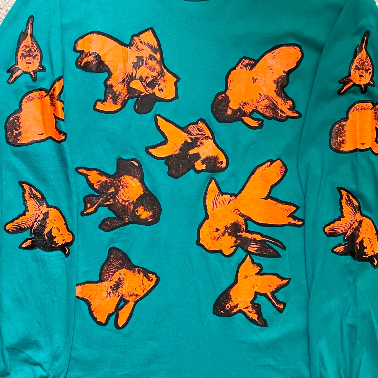 vintage 1990’s INSPIRAL CARPETS long sleeves music tee “revenge of the goldfish”