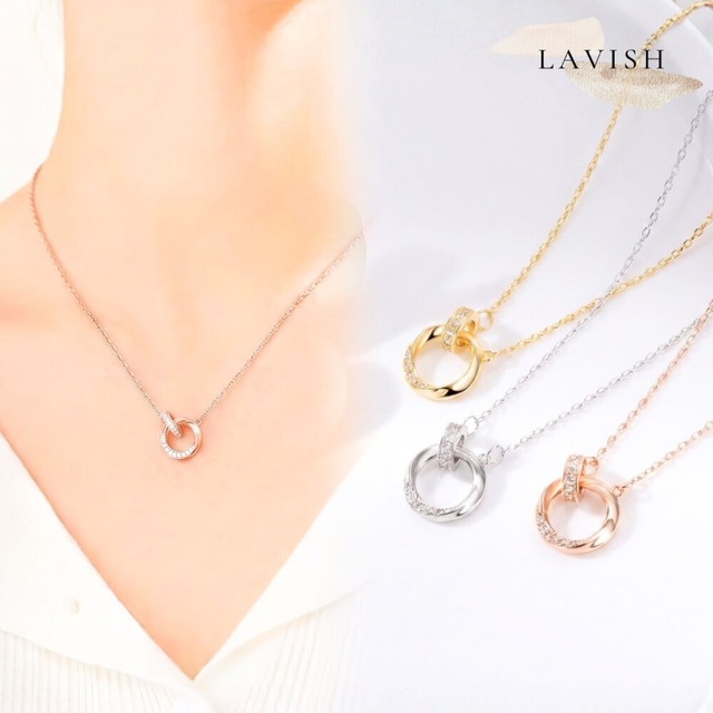 エタニティリング ネックレス ｜ 上品 レディース
