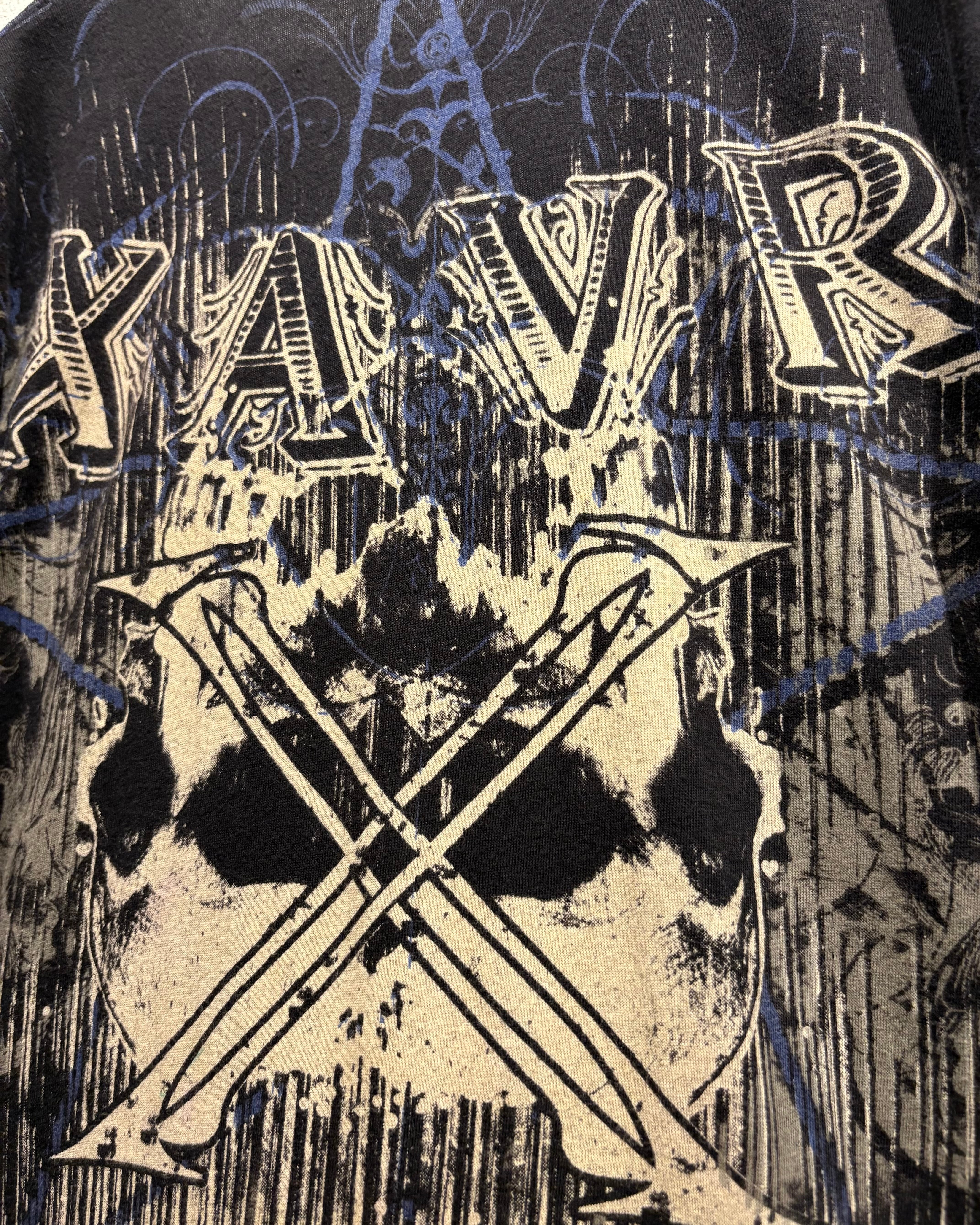 Caka otto】“XZAVIER” Special Gothic Design Rhinestone Decoratinn T