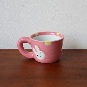 波佐見焼　新うさぎピンク　ミニマグカップ　15-066