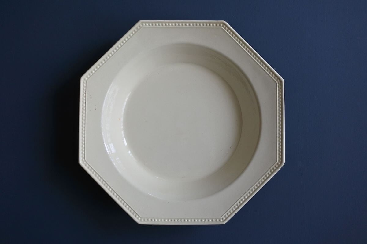 Early 20th C. Octagonal Deep Plate, Montereau D
