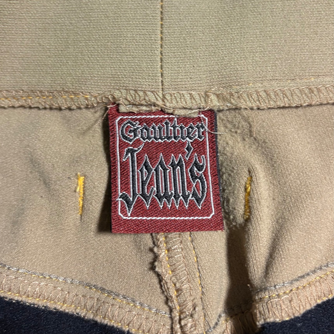 GAULTIER JEAN’S 2 tone switching stretch pants