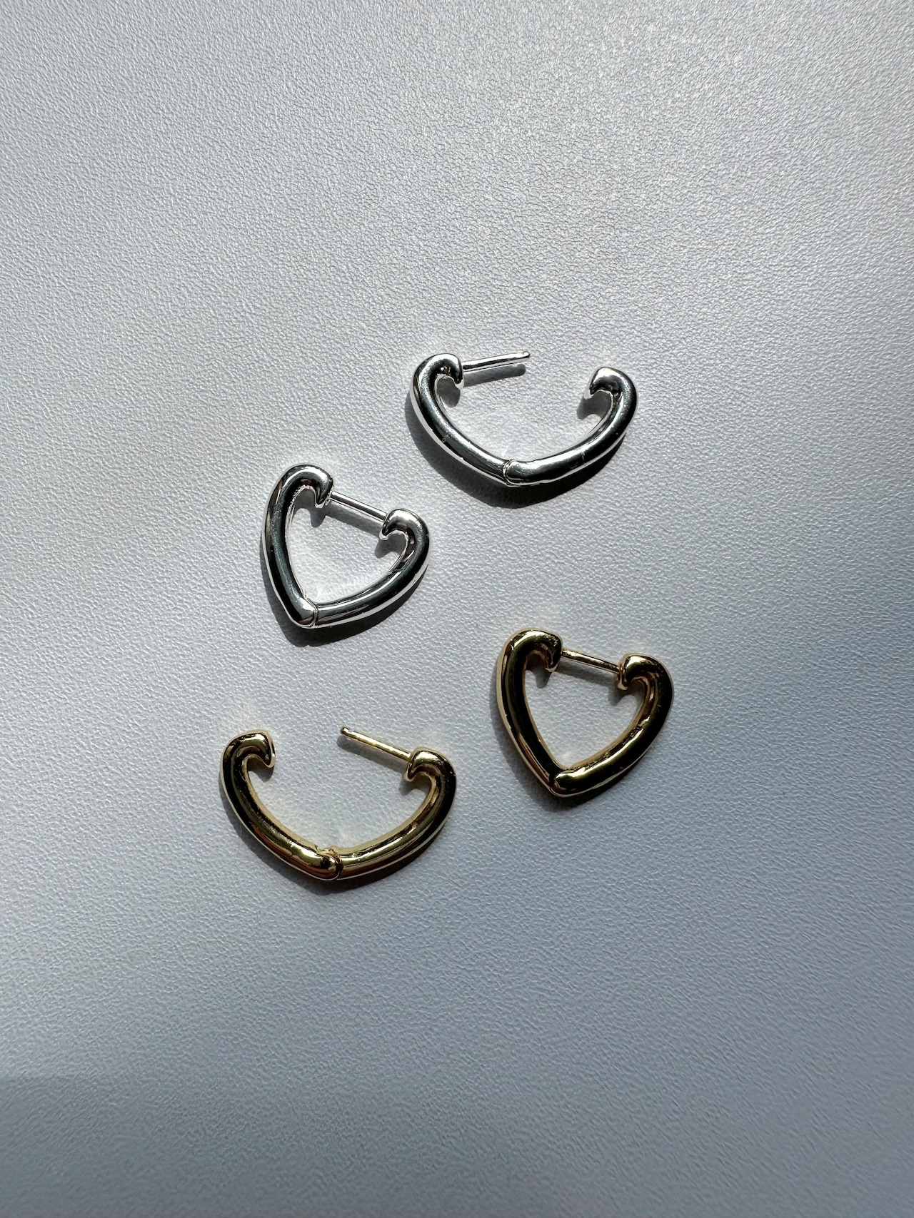 SS ストレートハートピアス