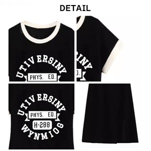 【送料無料】 Tシャツ ワンピース ロゴ 半袖 レディース 春夏 韓国 薄手 きれいめ 大人 カジュアル ゆったり リラックス 配色 バイカラー 大人可愛い 大人女子