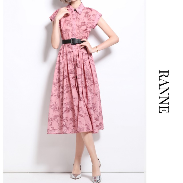 Rose Toile Dress　a0213