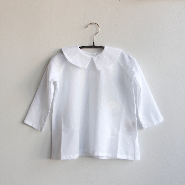 《AS WE GROW 2021AW》Arrow shirts / White Point D'Esprit