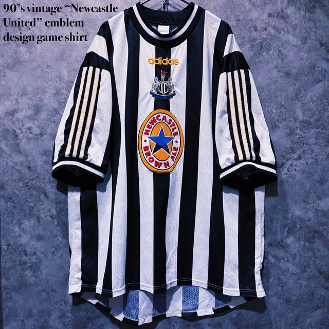 【doppio】90’s vintage “Newcastle United” emblem design game shirt