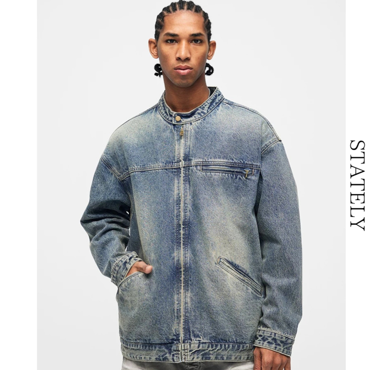 Vintage Fade Denim ジャケット_O12・画像2