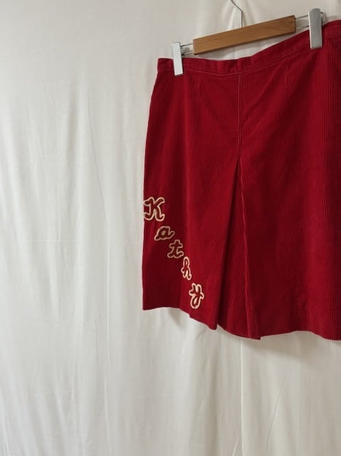 1950's Corduroy Wide Shorts with Patch