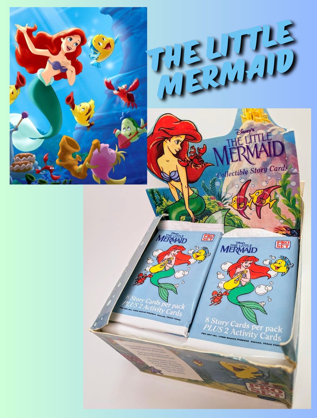 【送料無料！】VINTAGE トレーディングカード 単品 （1個=8CARDS+2Activity Cards）【リトル・マーメイド（The Little Mermaid）】〚アメリカン雑貨 アメトイ〛