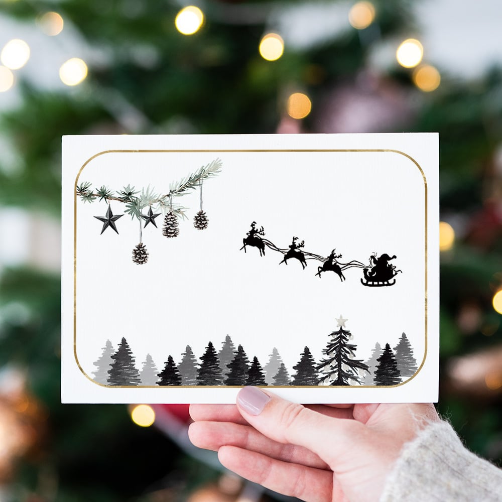 クリスマスポスター サンタクロース / i0878 / シックで大人っぽい