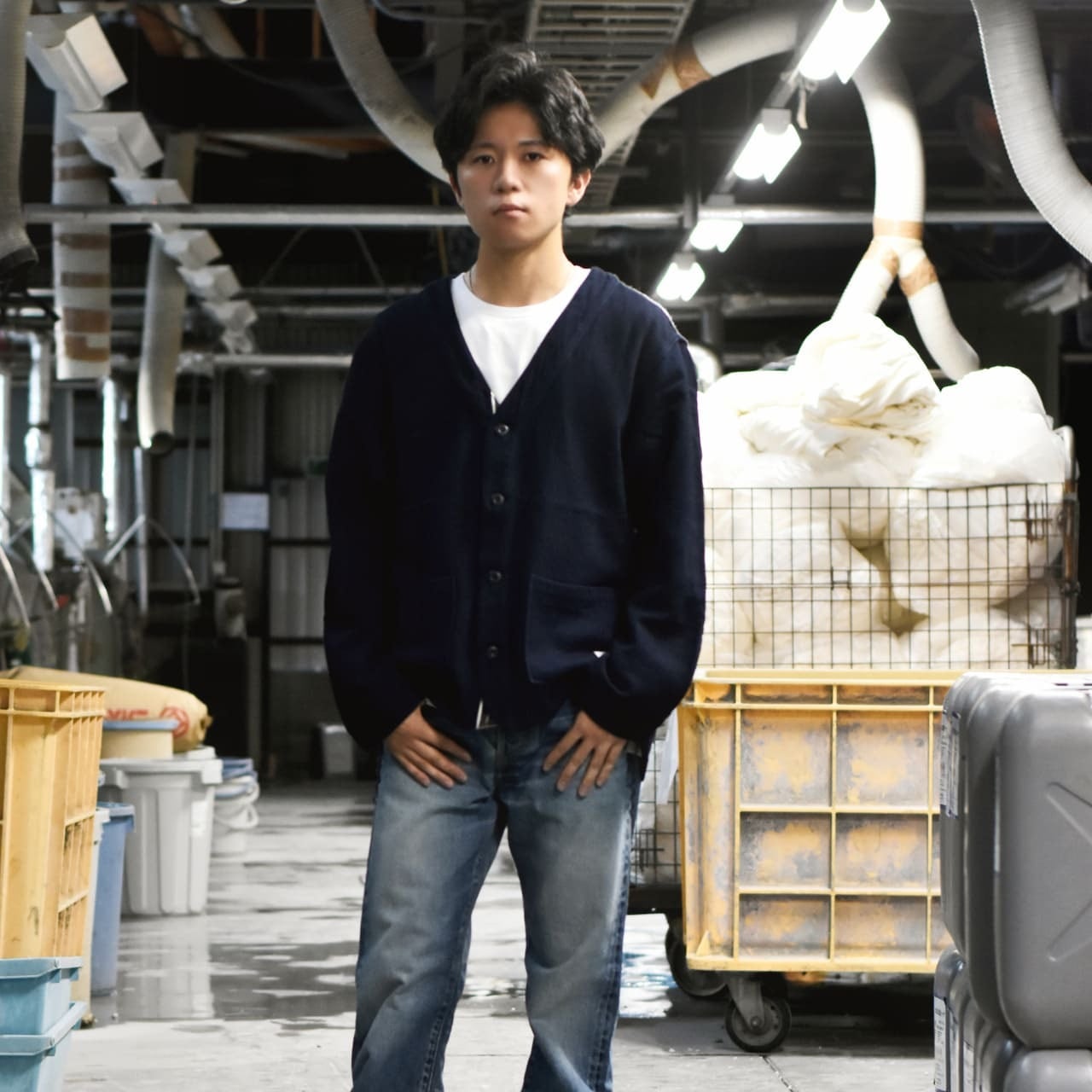 TWEED WOOLDENIM CARDIGAN OW | BLUE SAKURA JEANS 公式サイト