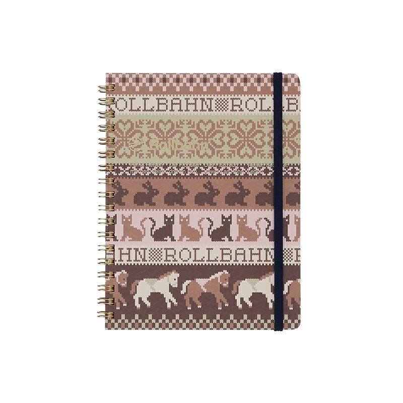 ロルバーン ポケット付メモ ステンドグラス L 花柄 | 虹の文具館