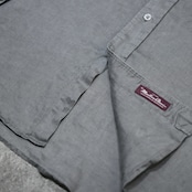 linen button down shirt gray