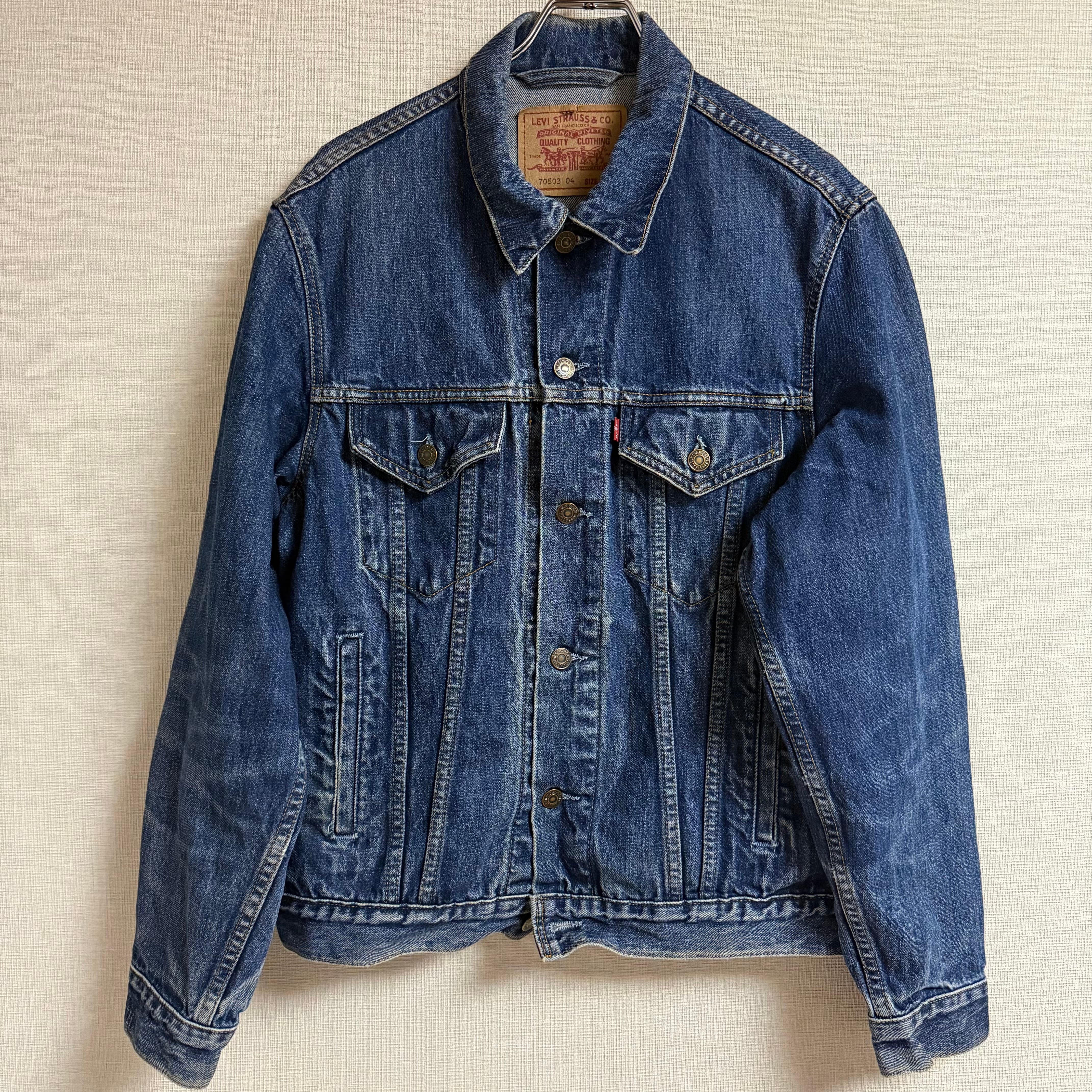 X*様 美品 鬼ヒゲ 90s ユーロリーバイス セカンド70511 デニムジャケ 高価ファッション - X*様 美品 鬼ヒゲ 90s ユーロリーバイス セカンド