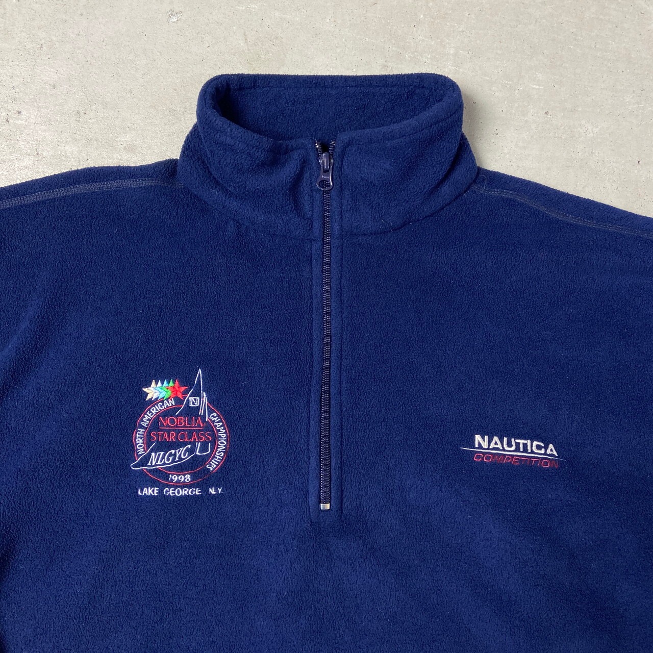 90年代 USA製 NAUTICA COMPETITION ノーティカ ハーフジップ フリース 