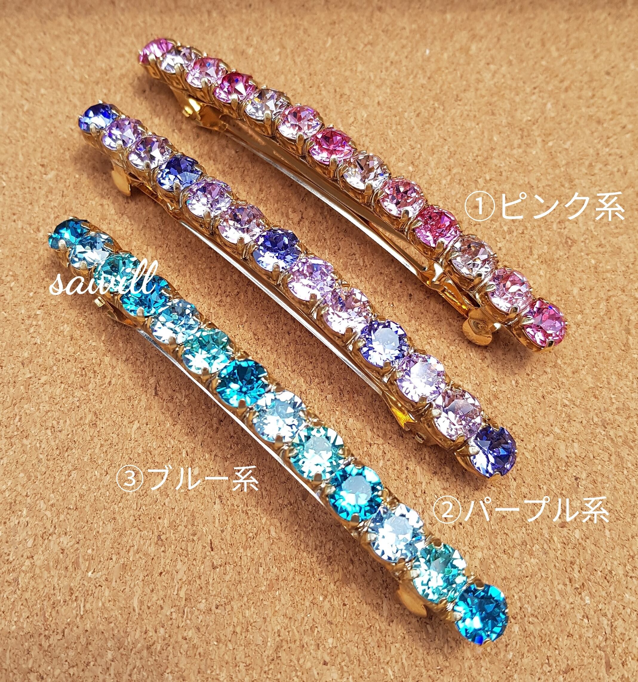 Rosaさま❣️スワロフスキー バレッタ アンティーク