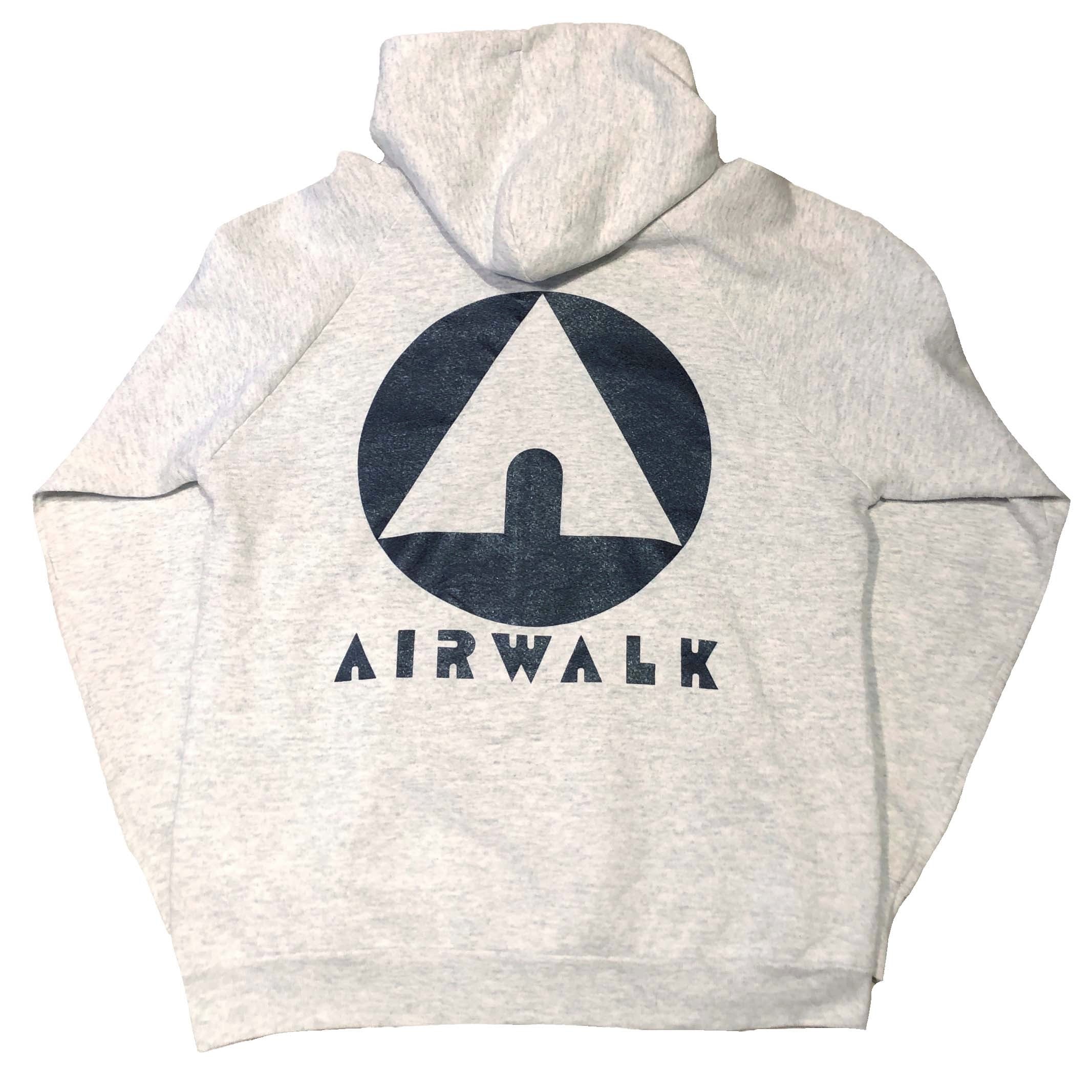 両面プリント 90s AIRWALK エアウォーク ロゴ スウェットパーカー 【L