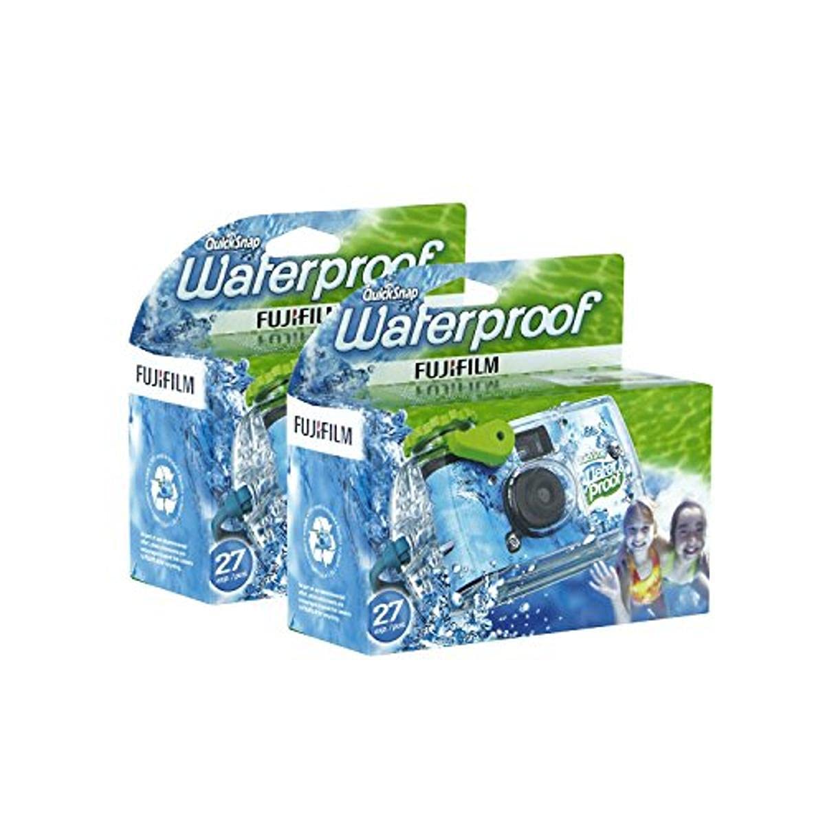 【新着特価】富士フィルム 使い捨て QuickSnap 防水 プール 水中 35mm カメラ 2個入り