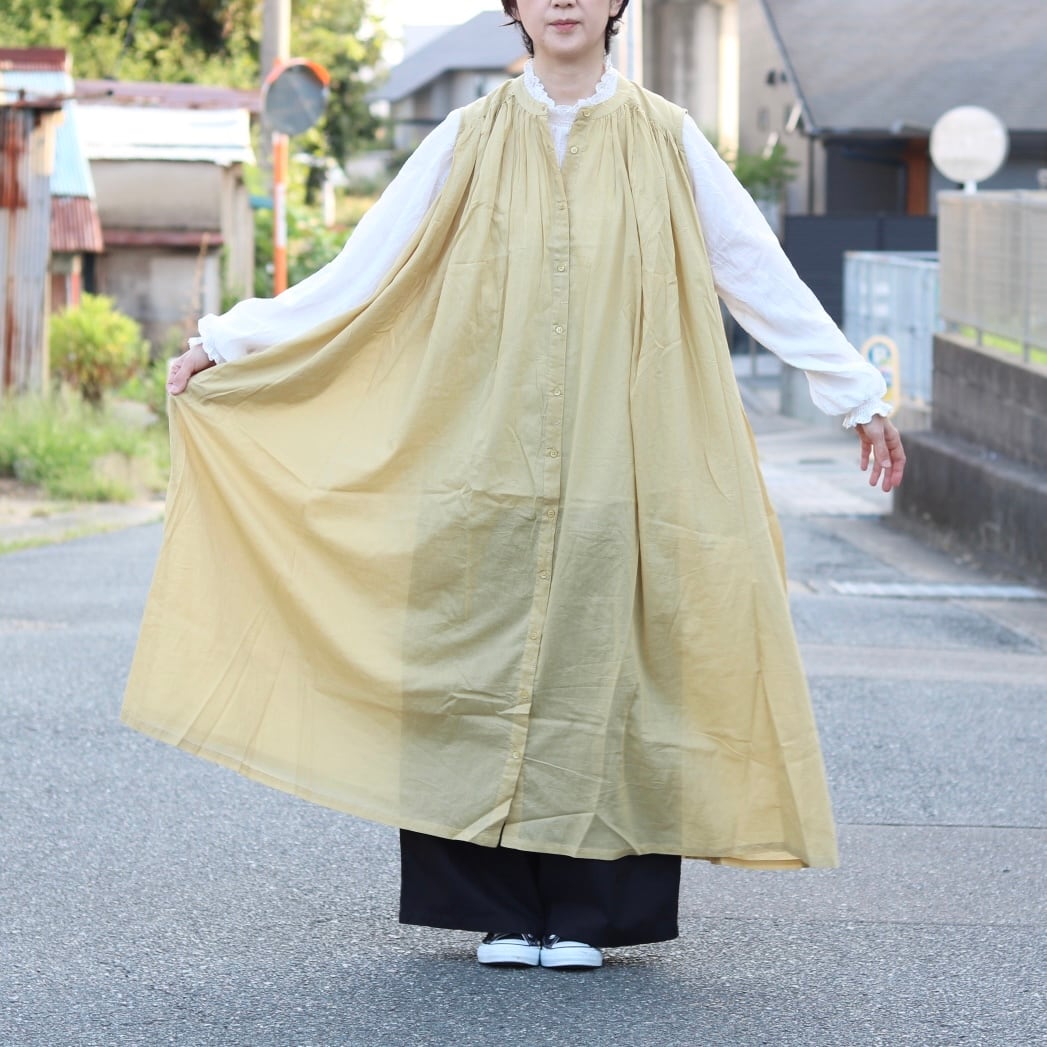 ノースリーブ ヨークギャザー ワンピース | Zakka so-la