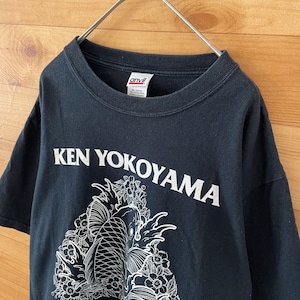 【anvil】バンドTシャツ KEN YOKOYAMA 2007 ツアーTシャツ ロックt 横山健 バックプリント US古着