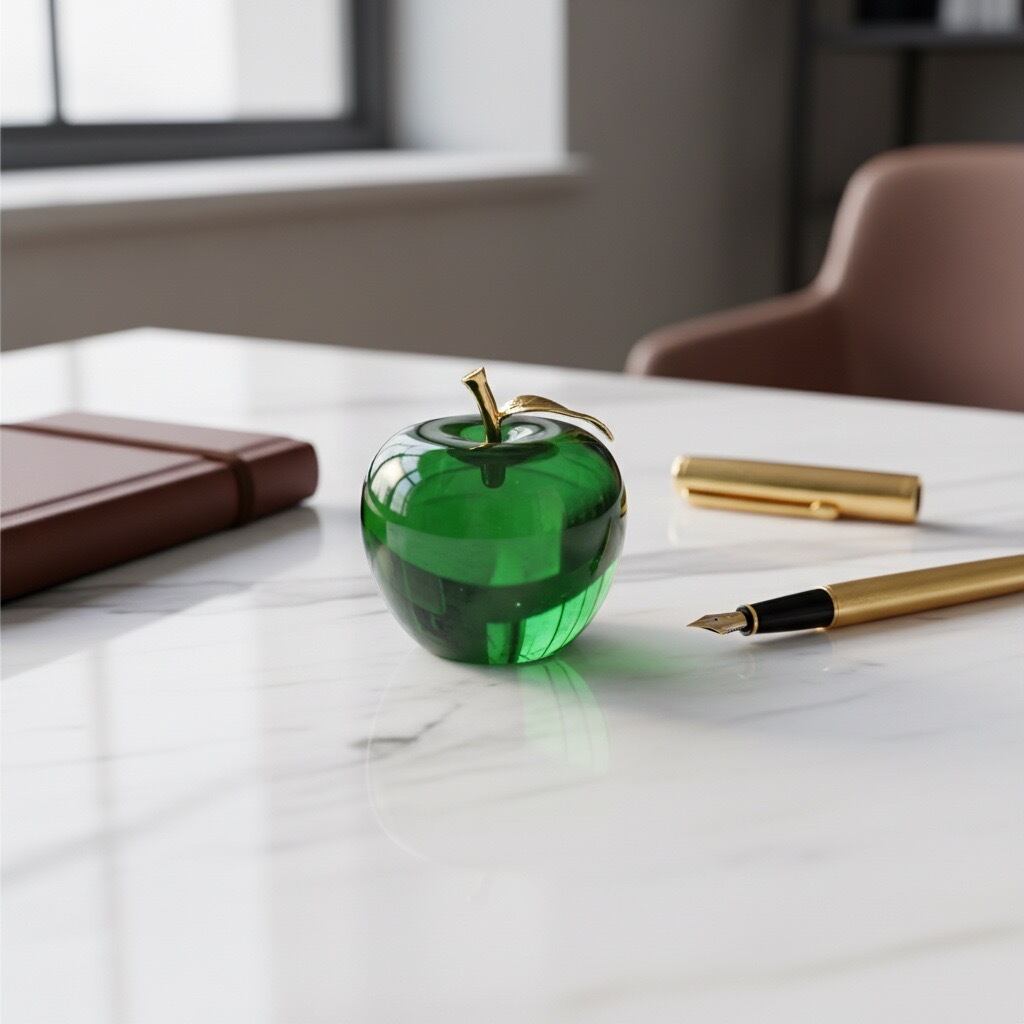 りんごのガラスオブジェ【efo2-1】 | ATELIER ECUDES