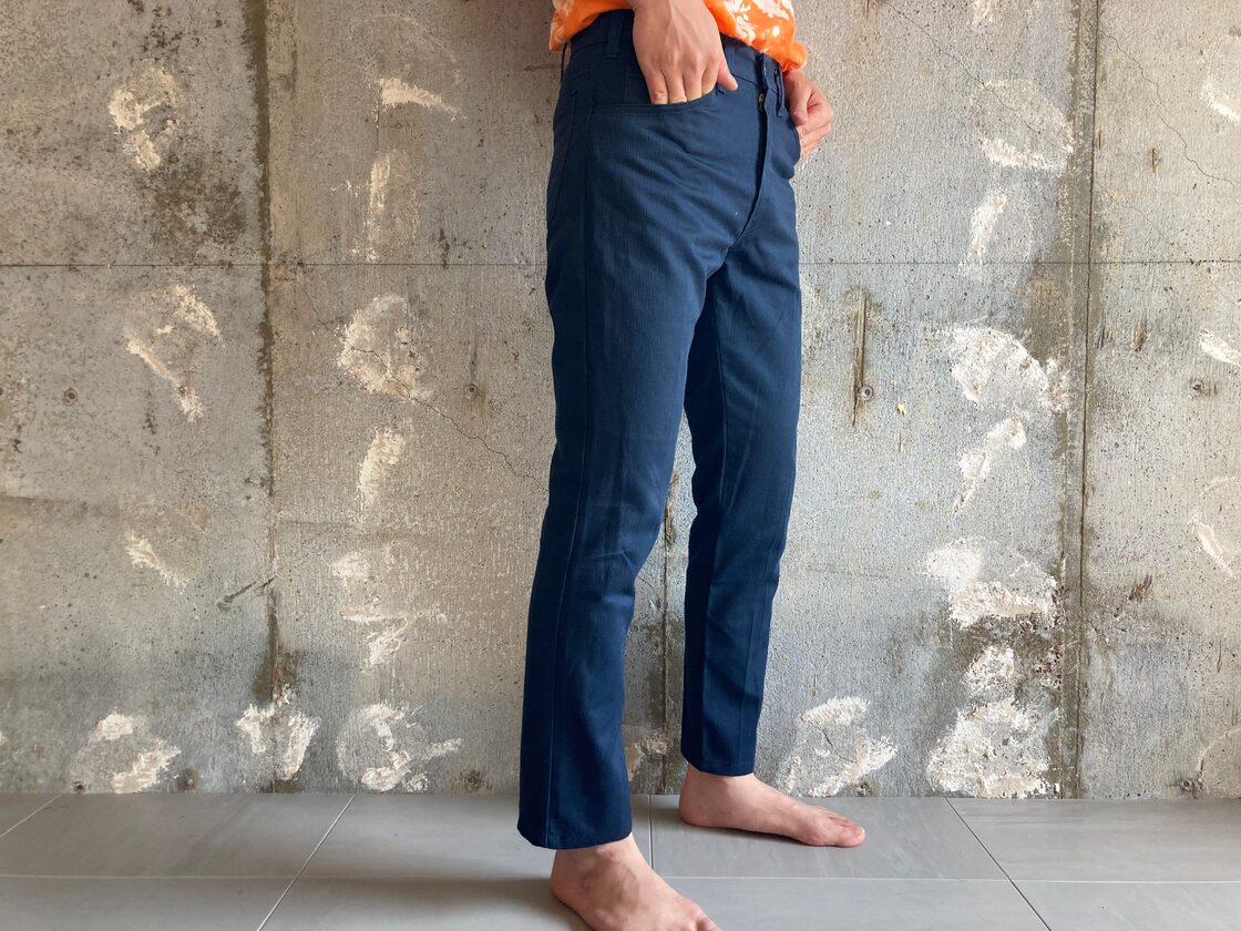 60s 70s vintageコーデュロイフレアパンツ ターコイズブルー 80s 
